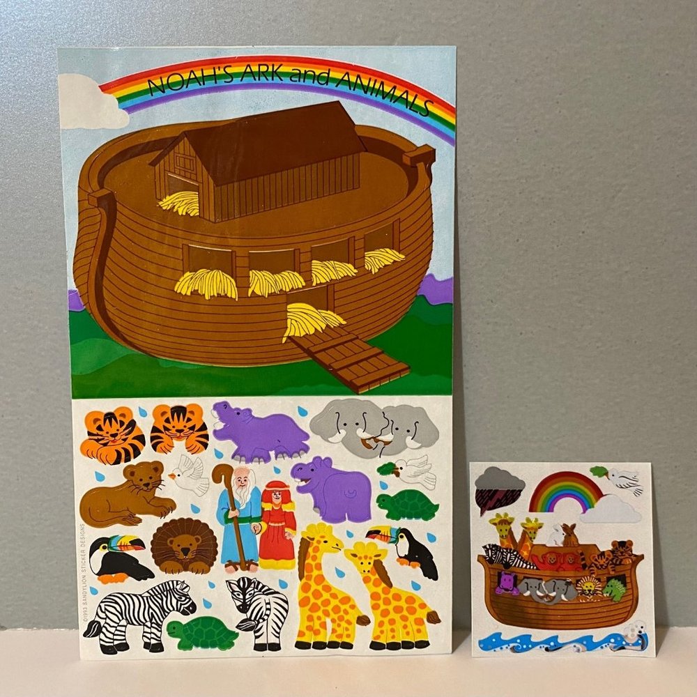 Vintage Sandylion Noah’s Ark Stickers